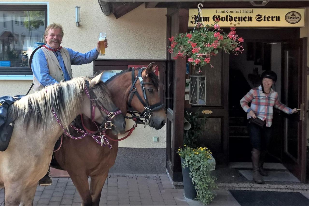 Hotel-Restaurant Zum Goldenen Stern Großalmerode Bagian luar foto